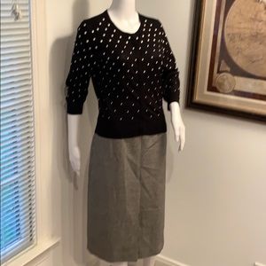 JH COLLECTIBLES HOUNDS TOOTH PATTERN SKIRT SIZE 10